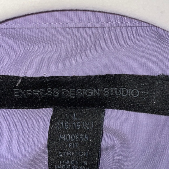 Express studio Light Purple Dress Shirt - Picture 2 of 3